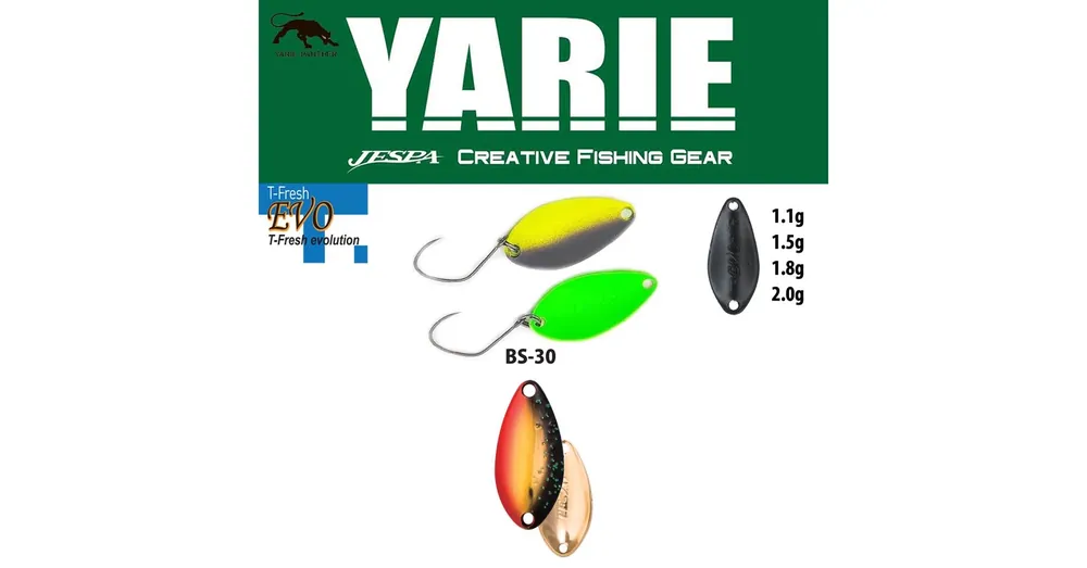 Yarie 710T T-Fresh Evo 1.8gr BS-30 Sunset Line kanál villantó Beperkt Aanbod