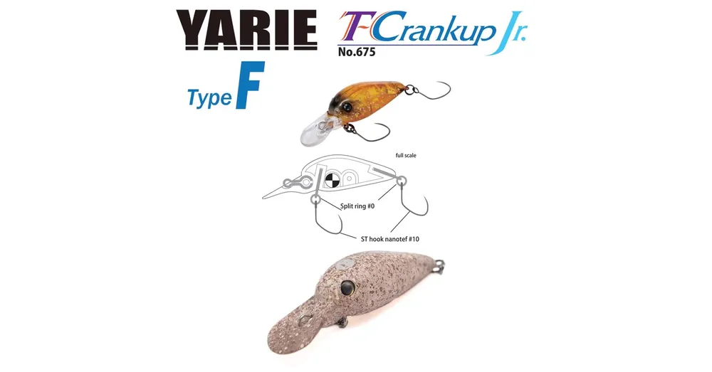 Yarie 675 T-Crankup JR Type F 28mm 1.8gr C24 PonT wobbler Must-Have