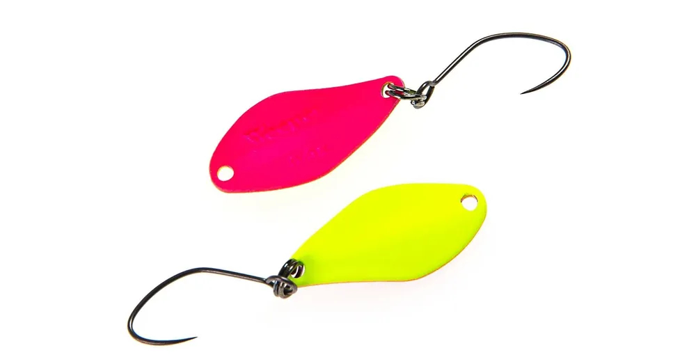 Favoriet Nories Masukuroto Weeper 23mm 1,5g 002 kanál villantó (Fluo-sárga / pink)