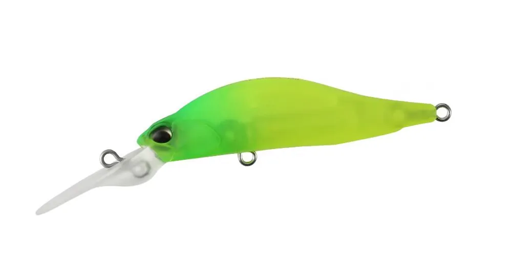 Duo Realis Rozante Shad 57MR 5.7cm 4.8gr CCC3516 Ghost Mat Lime Chart wobbler Gecertificeerd
