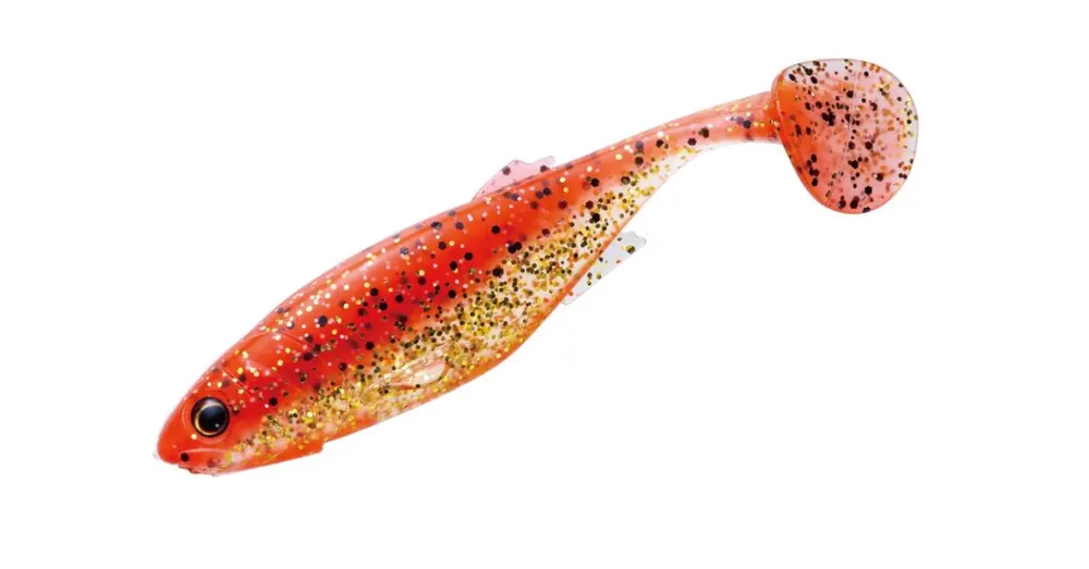 Beste Prijs Major Craft Stabi Shad Fat 4" 10,2cm 003 Orange Gold gumihal 4 db/csg