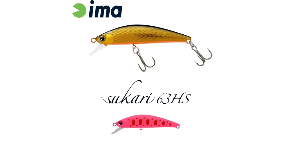 Ima Sukari 63HS 63mm 8g 018 Pink Yamame wobbler Express Levering