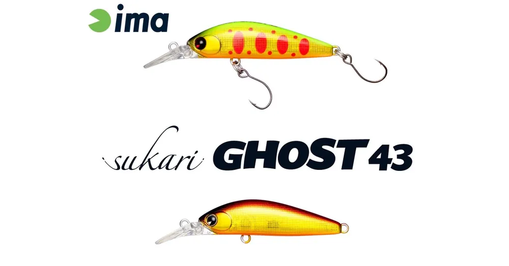 Koopje Ima Sukari Ghost 43SU 43mm 2,4g 001 Red Gold wobbler