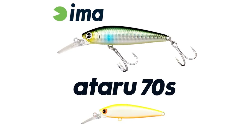 Laatste Kans Ima Ataru 70S 70mm 11g 002 Chart Black Pearl wobbler