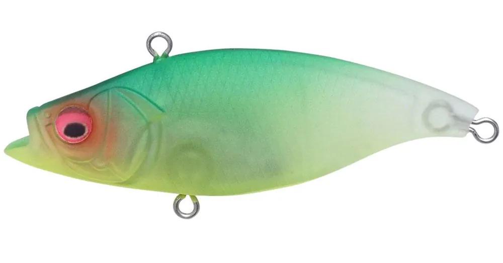 Snelle Levering Megabass Cutvib 55 HW 55mm 10g Seethrough Mat Lime wobbler