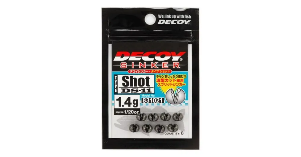 Decoy DS-11 Sinker Type Shot 1,4 gr sörétólom 8 db/csg Alleen Vandaag