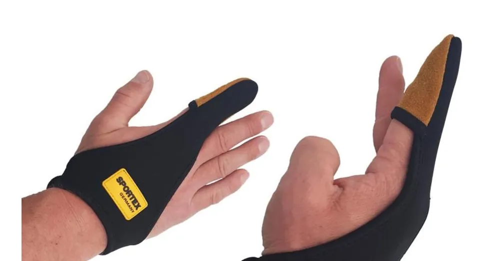 Dagaanbieding Sportex Bőrbetétes dóbó ujjvédő