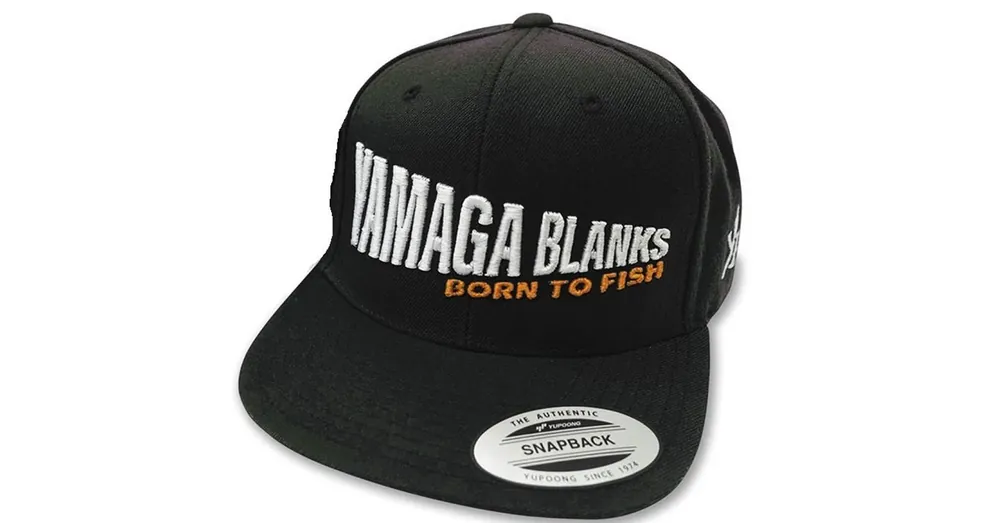 Yamaga Blanks Flat Visor Black Born To Fish sapka Veilige Betaling