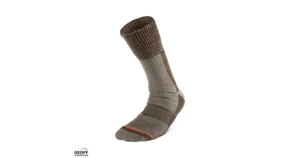 Lage Prijs Geoff Anderson Woolly Sock Brown 38-40 zokni