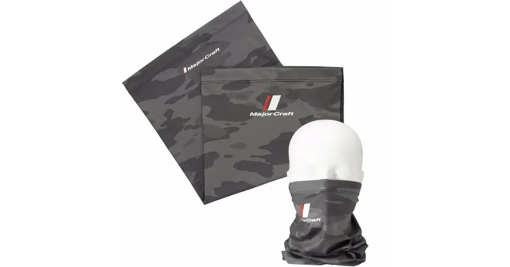 Shop Nu Major Craft UV-Cut Face Guard csősál Dark Grey Camo