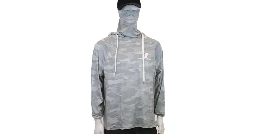 Hete Deal Major Craft Sun Protection Hoodie UV-álló kapucnis felső L Light Gray