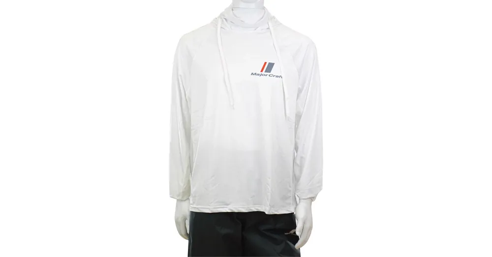 Major Craft Sun Protection Hoodie UV-álló kapucnis felső XL White Lage Prijs