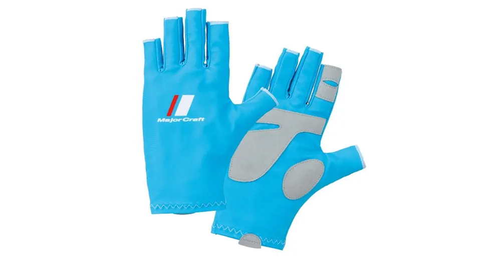 Major Craft UV-Cut Glove nyári UV kesztyű LL Light Blue Meest Verkocht