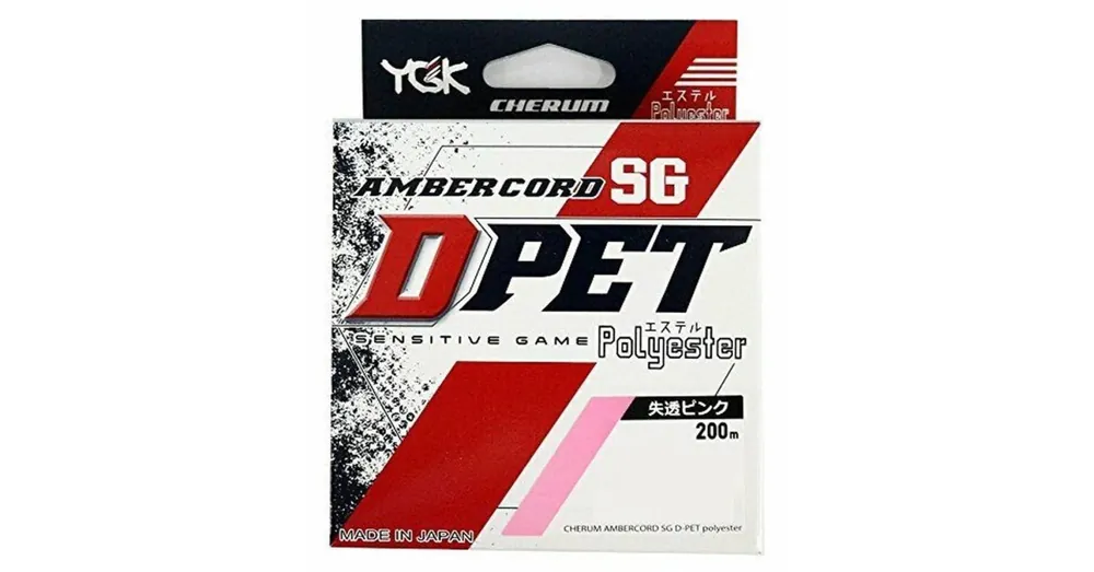 Bestseller YGK Cherum Ambercode D-PET 200 m 0,074mm (0,2PE) 1 lb pink poliészter zsinór
