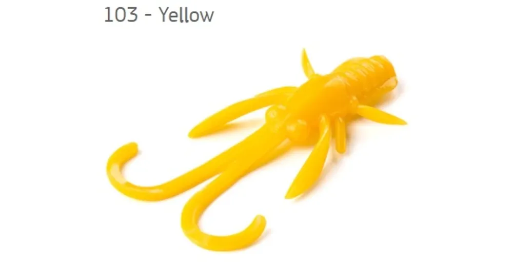 Superprijs Fishup Baffi Fly Yellow 38mm, color 103, 10db; plasztik csali