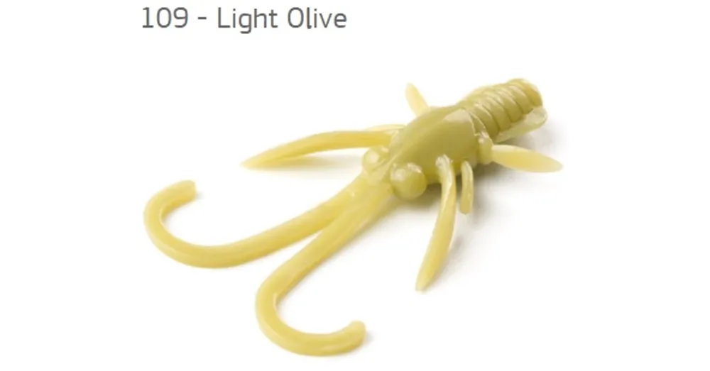 Uitverkoop Fishup Baffi Fly Light Olive 38mm, color 109, 10db; plasztik csali