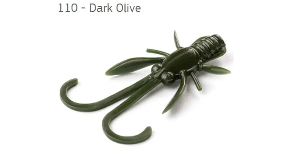 Fishup Baffi Fly Dark Olive 38mm, color 110, 10db; plasztik csali Superprijs