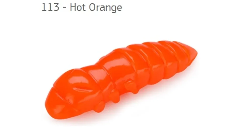 Actieprijs Fishup Pupa Hot Orange30mm, color 113, 10db; plasztik csali