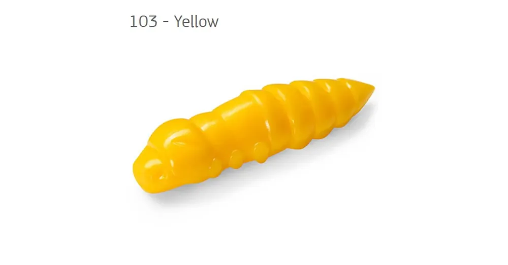 Korting FishUp Pupa Yellow 0,9 (22mm), color 103, 12db; plasztik csali