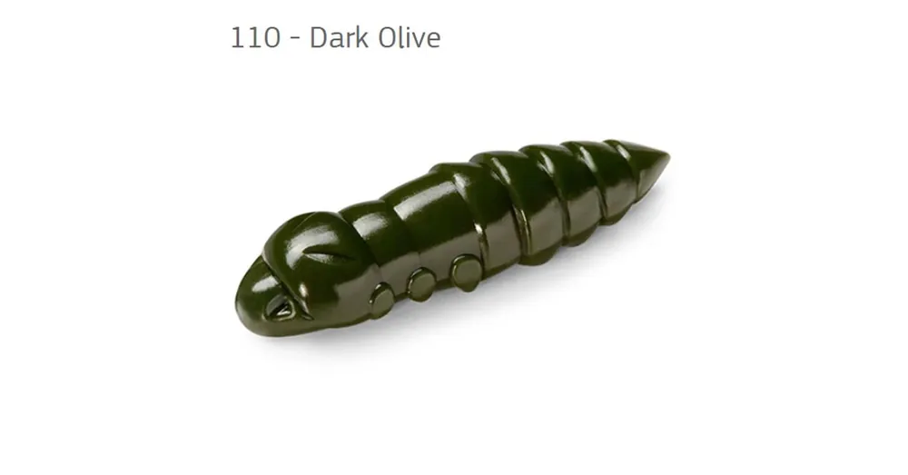 Express Levering FishUp Pupa Dark Olive 0,9 (22mm), color 110, 12db; plasztik csali
