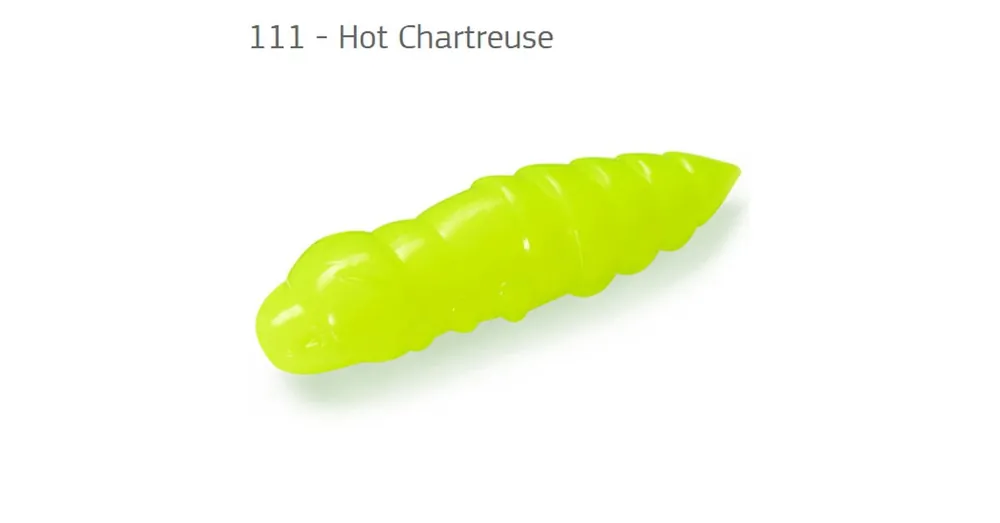 FishUp Pupa Hot Chartreuse 0,9 (22mm), color 111, 12db; plasztik csali Laatste Kans