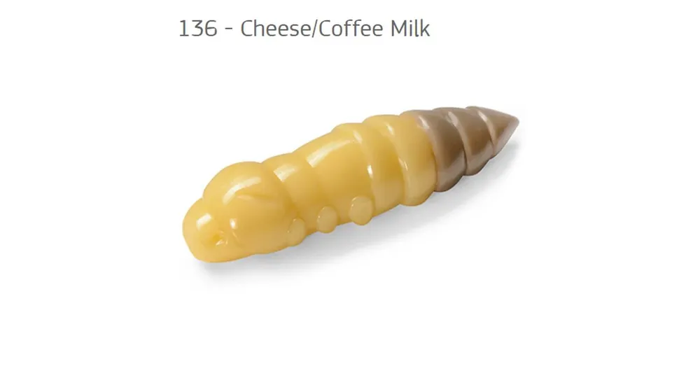 Uitverkoop FishUp Pupa Cheese/Coffee Milk 1,2 (32mm), color 136, 10db; plasztik csali