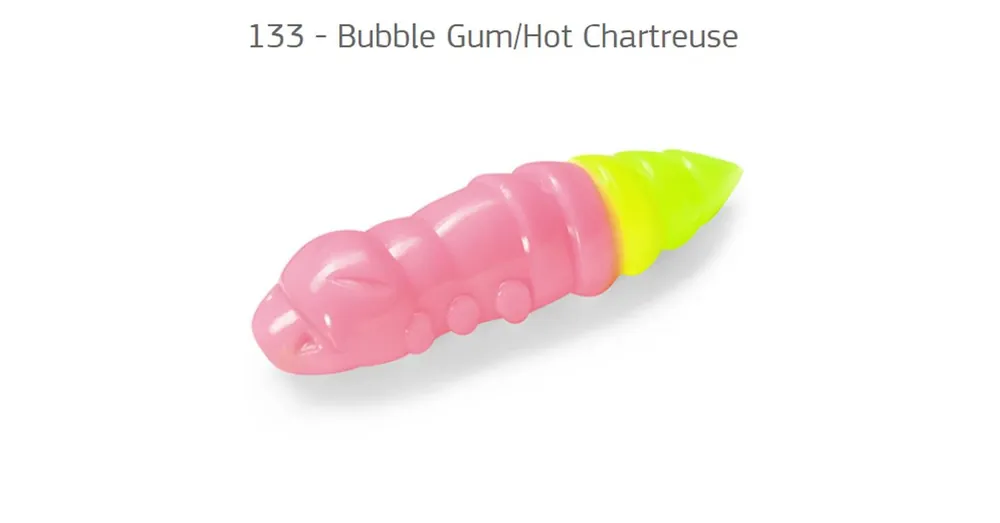 Nu Kopen FishUp Pupa Bubble Gum/Hot Chartreuse 1,5 (38mm), color 133, 8db; plasztik csali