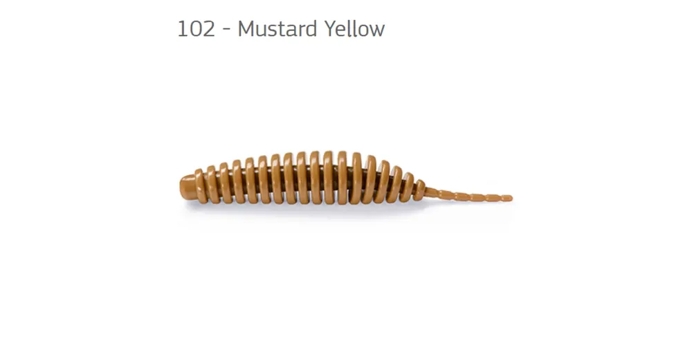 FishUp Tanta Mustard Yellow 2,5 (61mm), color 102, 8db; plasztik csali Betaalbaar