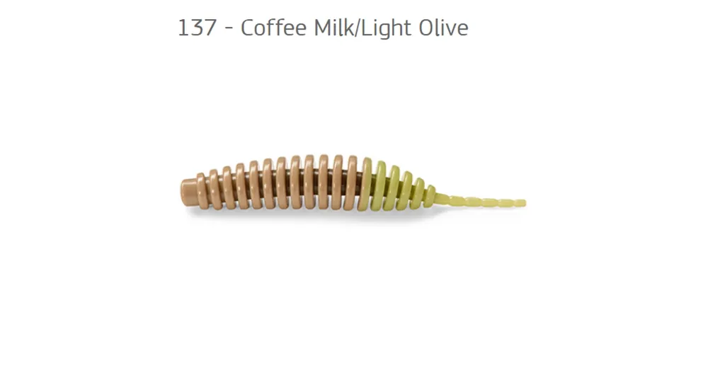 FishUp Tanta Coffee Milk/Light Olive 2,5 (61mm), color 137, 8db; plasztik csali Bestel Nu