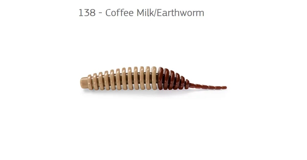 Exclusieve Aanbieding FishUp Tanta Coffee Milk/Earthworm 2,5 (61mm), color 138, 8db; plasztik csali