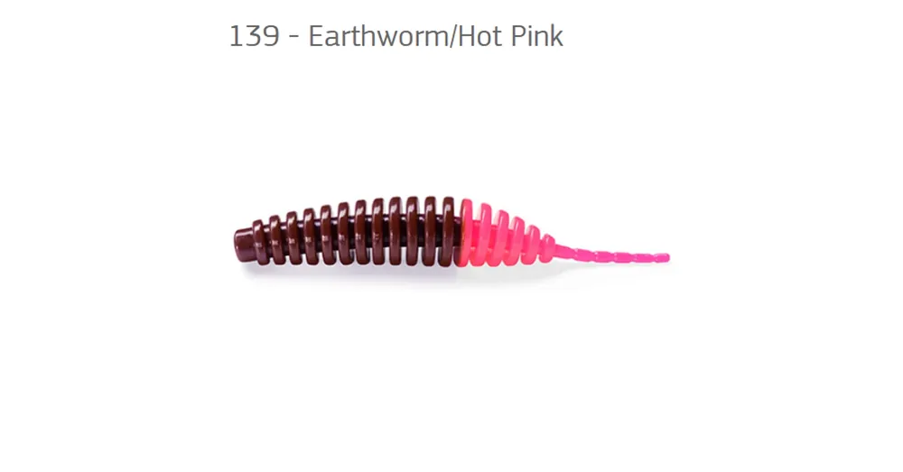 Lage Kosten FishUp Tanta Earthworm/Hot Pink 2,5 (61mm), color 139, 8db; plasztik csali
