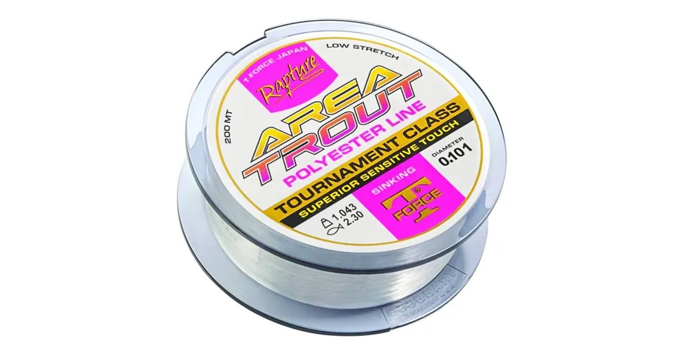 Rapture Area Trout Polyester 200 m 0,112mm ( 0,5) poliészter zsinór Exclusieve Aanbieding