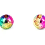 Beperkt Aanbod Tungsten fej-réselt, szivárvány - 4,6 mm - 10 db