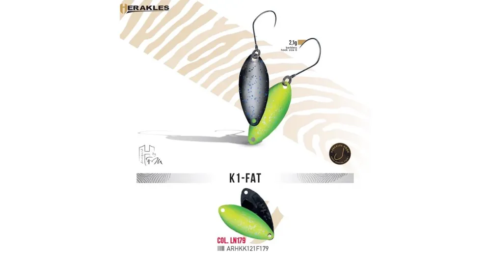 Seizoensaanbieding Herakles Area Spoon K1 Fat 2,1gr Color LN179 kanál villantó