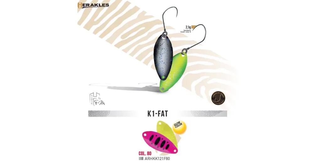 Herakles Area Spoon K1 Fat 2,1gr Color 80 Glow kanál villantó Veilige Betaling