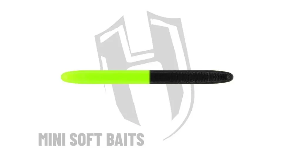 Herakles RDB Worm 60mm CHEESE Black Chartreuse lágy műcsali 14 db/csg Finale Uitverkoop