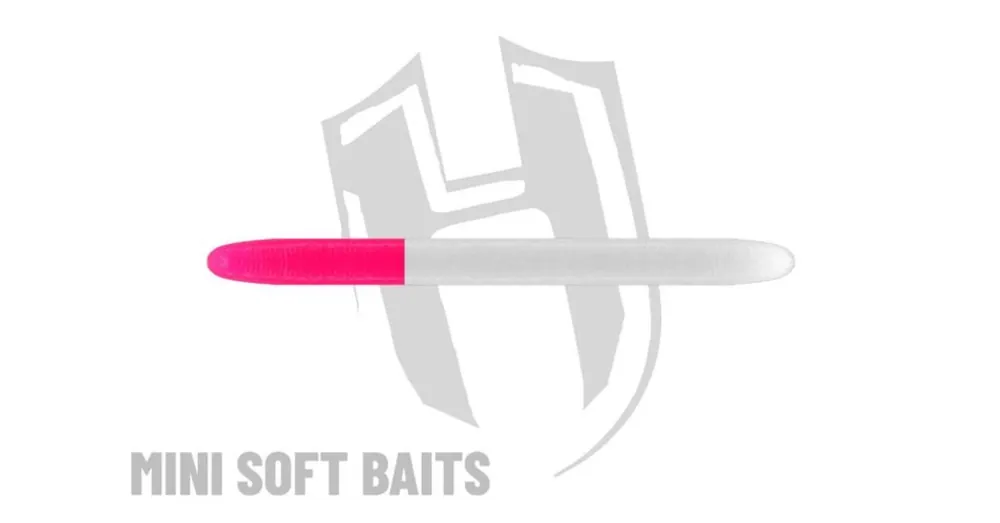 Uitverkoop Herakles RDB Worm 60mm CRAB White Pink lágy műcsali 14 db/csg