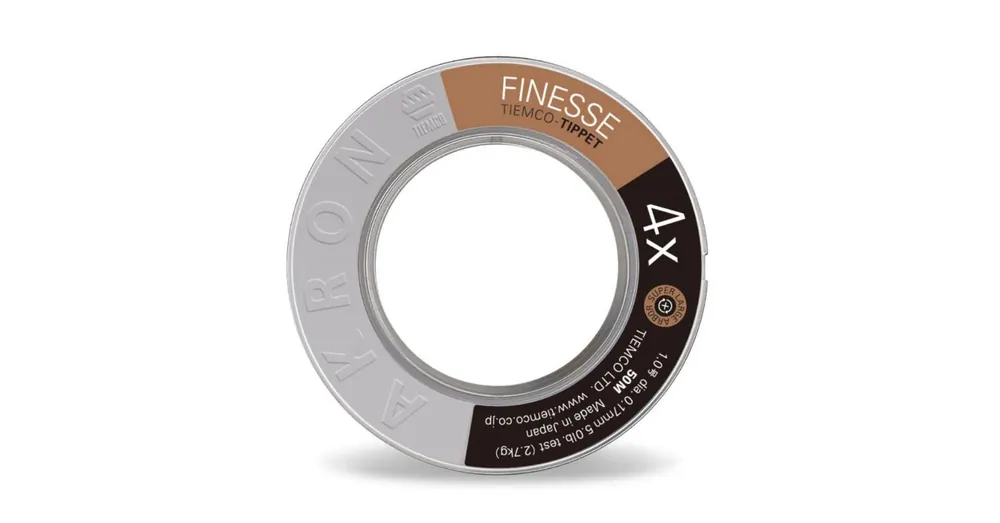 Gratis Retour Tiemco Finesse Tippet 50m 4X 0,17mm 5lb legyező előkezsinór