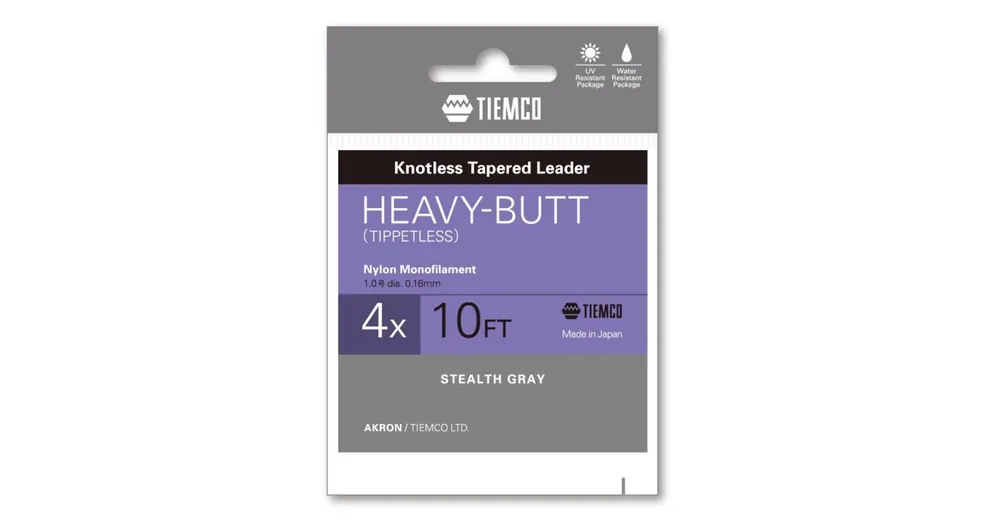 Tiemco Heavy Butt Leader 10ft 3X vékonyodó legyező előkezsinór Betaalbaar