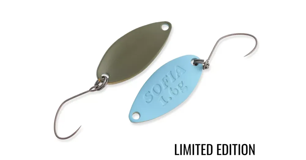 Fabrieksprijs Nories Masukuroto Sofia 25mm 1.6g JP006 kanál villantó (LIGHT BLUE OLIVE)