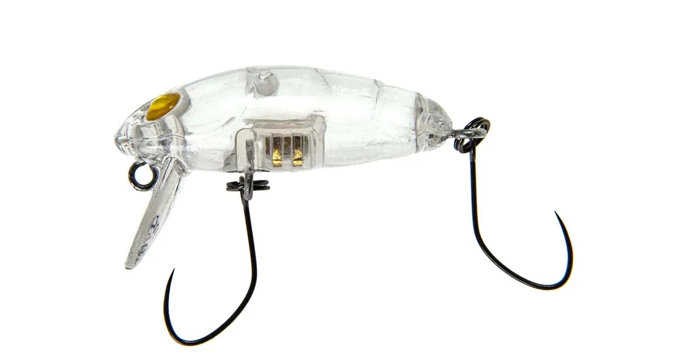 Nories Crankin Pupa Shallow wobbler 35mm 2,6g (109) Gin Clear Merkproduct