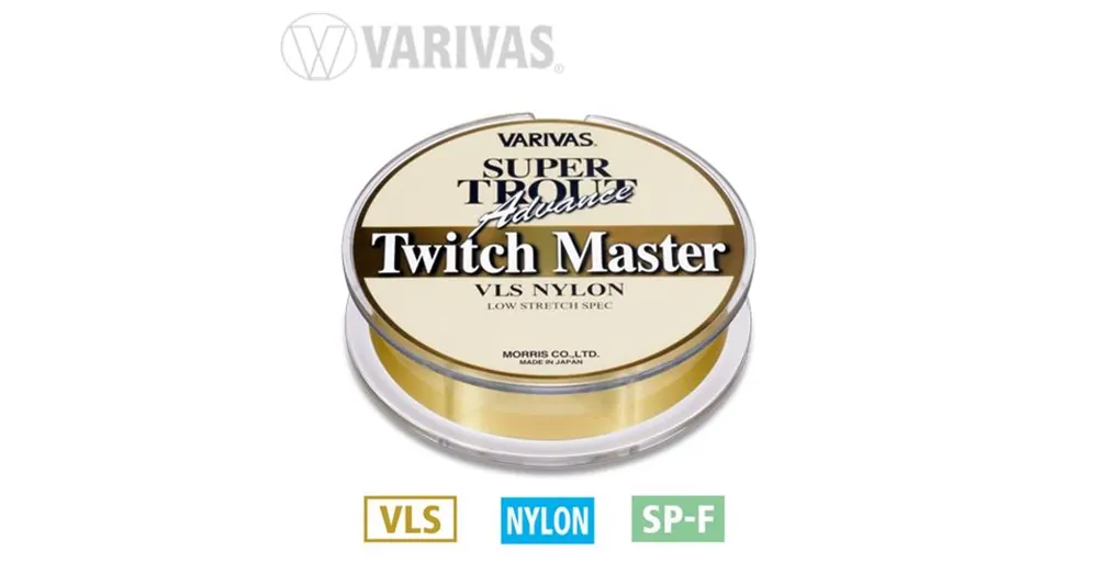 Weekendaanbieding Varivas Super Trout Twitch Master Gold 100m 0,128mm 3lbs monofil zsinór