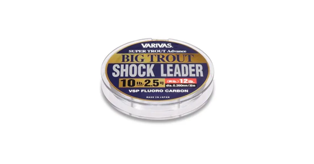 Varivas Big Trout Shockleader Fluorocarbon VSP 30m 0,218mm 7lbs előkezsinór Beperkte Voorraad