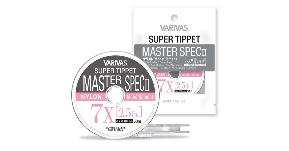 Varivas Super Tippet Master Spec II Nylon 8X 50m 0,090mm 1,8lbs legyező előkezsinór Alleen Vandaag
