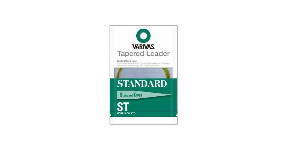 Direct Beschikbaar Varivas Tapered leader standard ST 4X 7.5ft 0,165mm-0,51mm, vékonyodó legyező előkezsinór