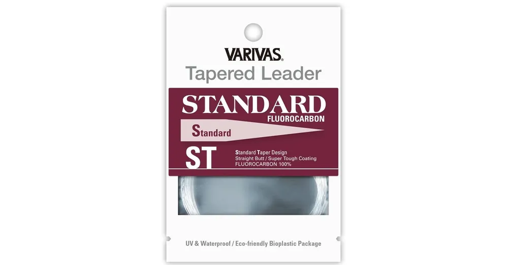 Varivas Tapered leader standard ST fluorocarbon 5X 9ft 0,16mm-0,50mm, vékonyodó legyező előkezsinór Shop Nu