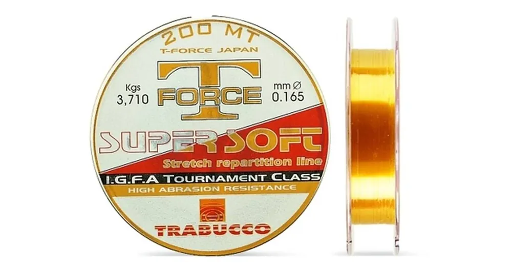 Bestel Nu Trabucco T-Force Super Soft 200m 0,148mm monofil zsinór