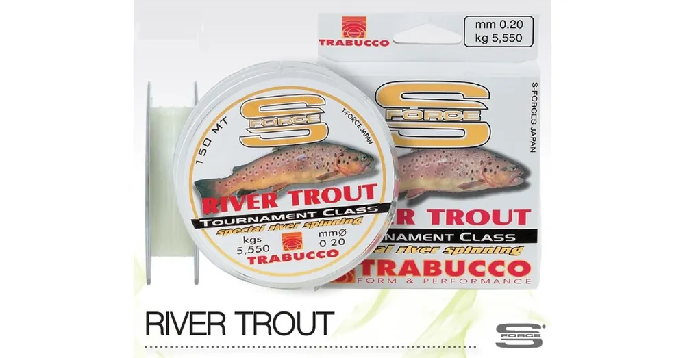 Direct Beschikbaar Trabucco S-Force Spin-River Trout 150m 0,25mm monofil zsinór