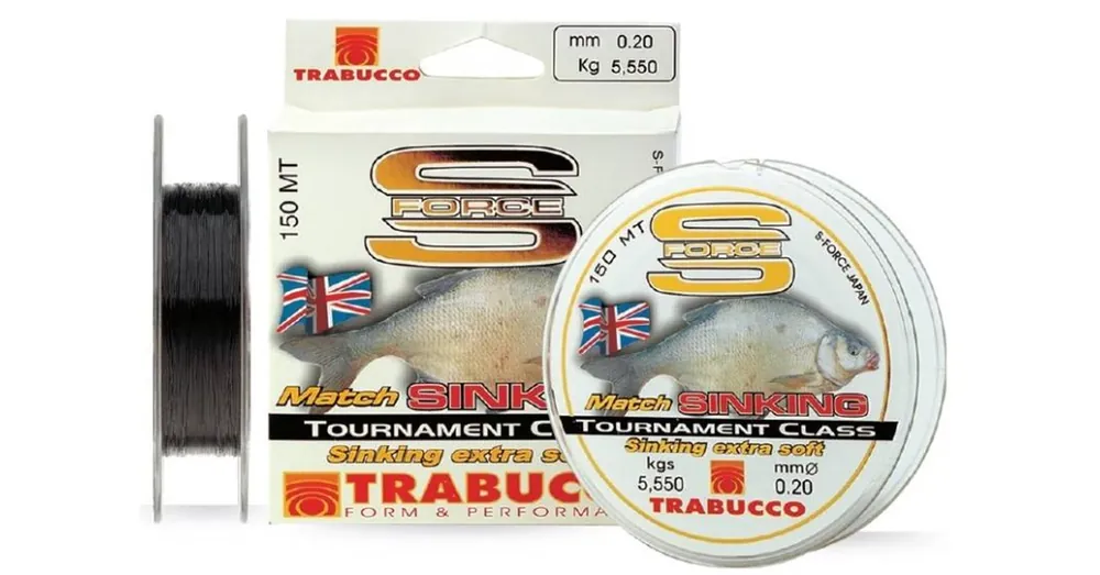 Goedkoop Trabucco S-Force Match Sinking 150m 0,14mm monofil zsinór