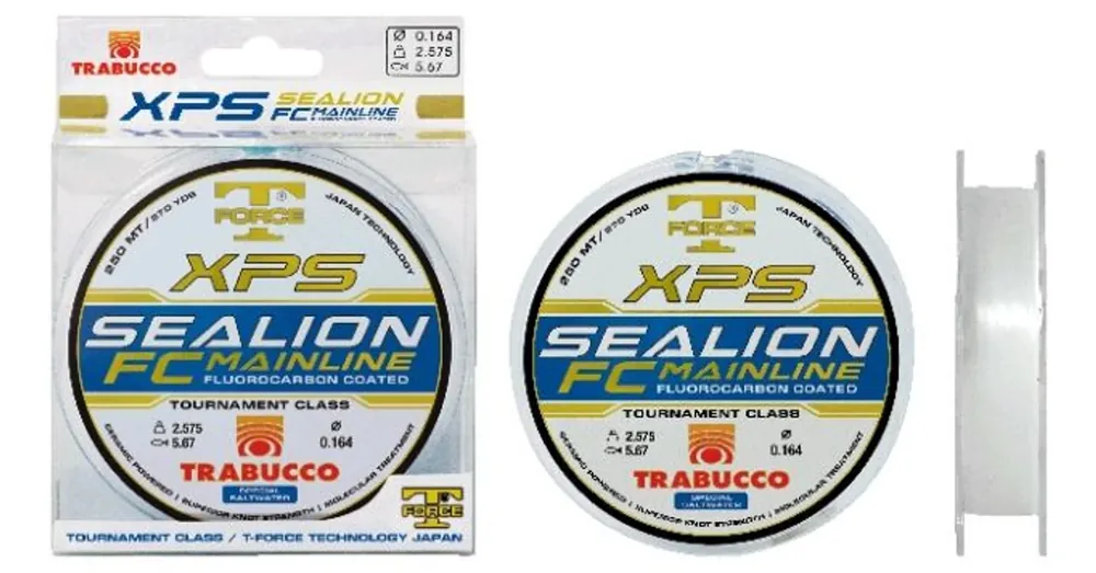 Trabucco T-Force Xps Sealion Fluorocarbon coated 250 m 0,25mm fluorocarbon bevonatos monofil zsinór Meest Verkocht